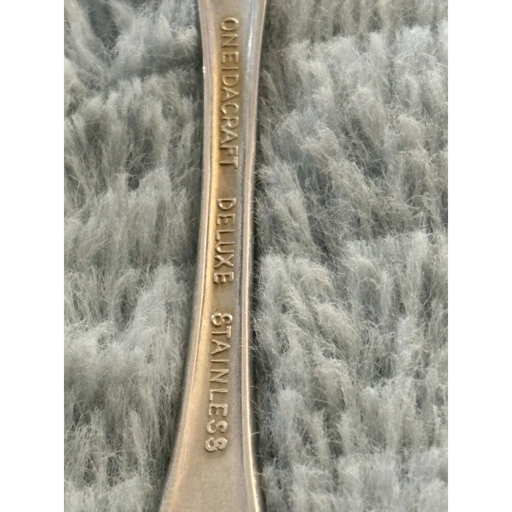 Oneidacraft Deluxe Chateau Stainless Steel Youth Flatware Spoon 1970s Includes 3